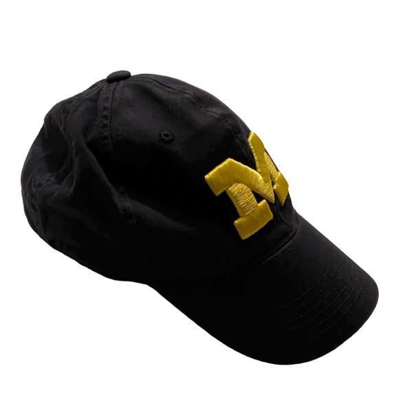 University of Michigan Wolverines Embroidered Logo Navy Blue Baseball Cap - Picture 5 of 9